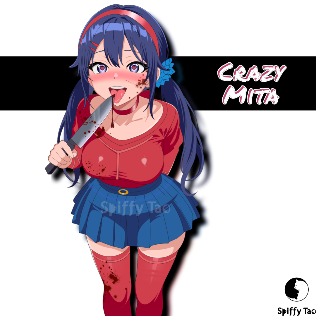 Crazy Mita Sticker