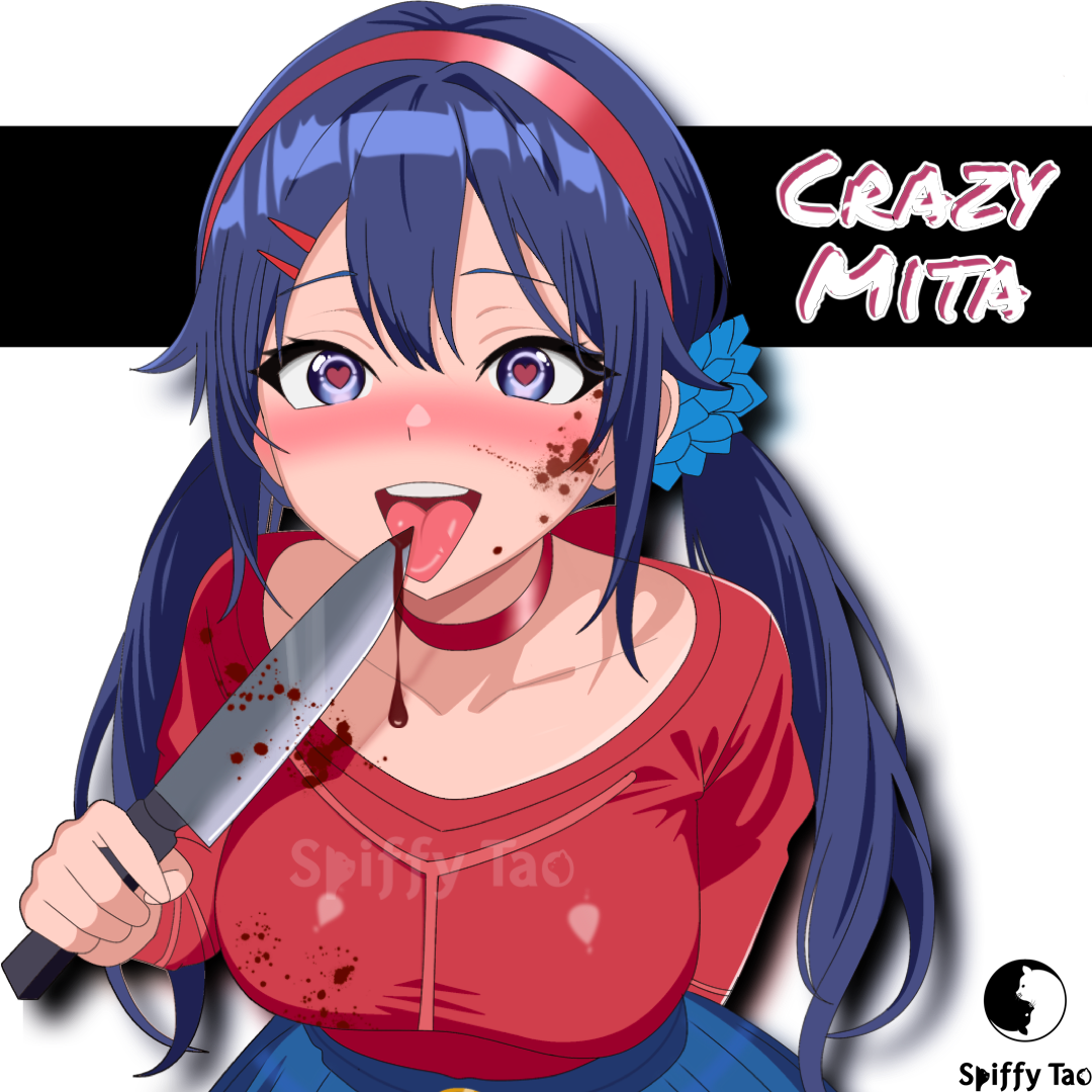 Crazy Mita Sticker