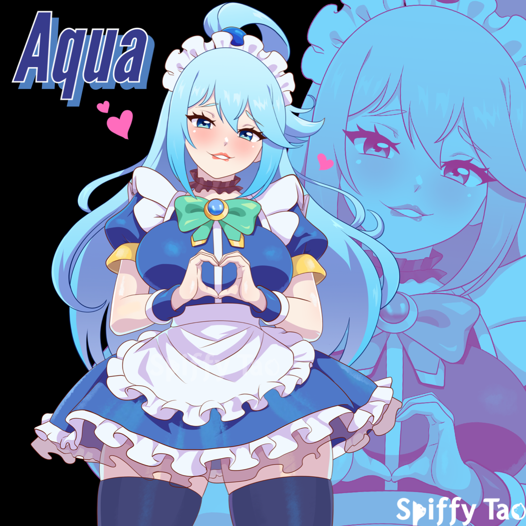 Maid Aqua Stickers